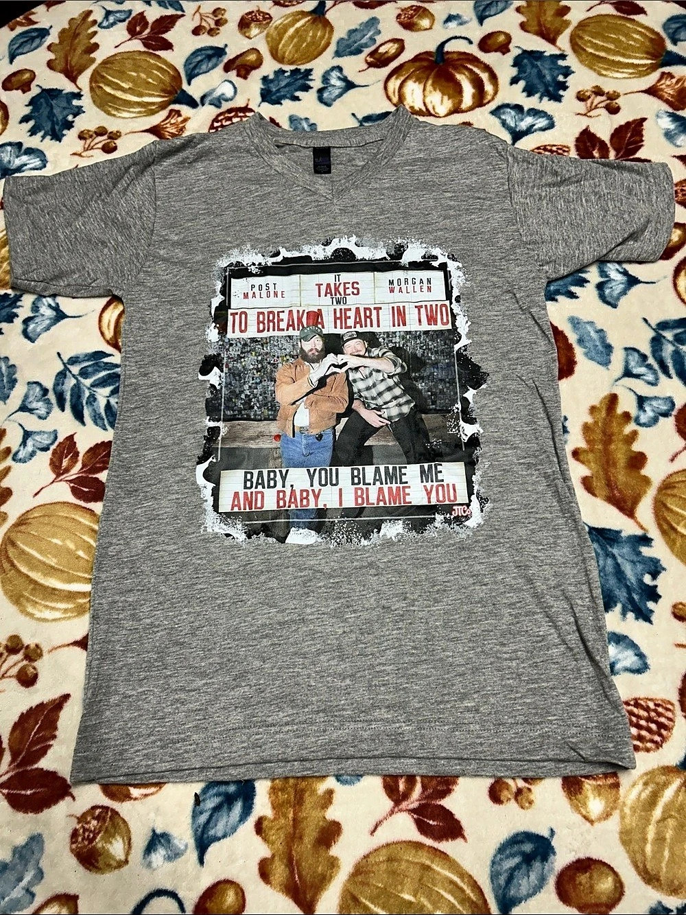 Post Malone & Morgan Wallen It Takes Two to Break a Heart in Two T-Shirt